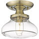 Nash 1 Light 8.00 inch Semi-Flush Mount